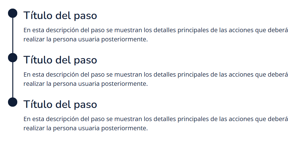 Imagen de lista de pasos